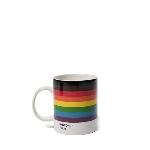 PANTONE Geschenkbox Pride I Porzellan-Becher I Kaffeebecher I Kaffeetassen I 375 ml I spülmaschinenfest I Pride- Regenbogenfarben, 1 Stück (1er Pack)