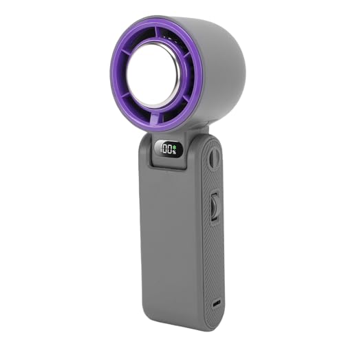 TIKATARER Ventilador Portátil Ajustable Continuo de 13500RPM, 100 Velocidades, Ventilador con Pantalla LED y Enfriador de Hielo para Viajes y Camping