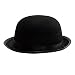 Black Derby Hat - Exquisite 19th Century Black Derby Hat - Fits Kids and Adults-