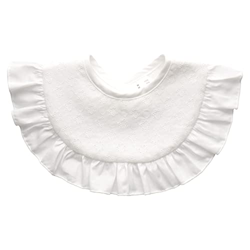 [赤ちゃんの城] スタイ よだれかけ リングレース オフホワイト 日本製