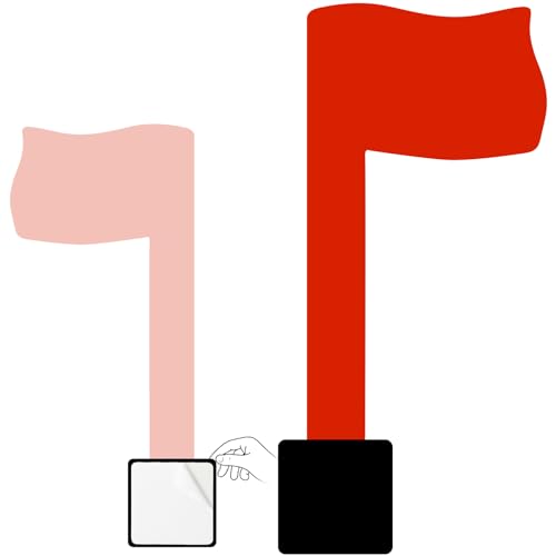 Universal Mailbox Flag Replacement Kit for Post Mount & Wall Mount Mailboxes Easy-Install Weather-Proof & Tool-Free Assembly with Strong Adhesive (Red) 1 Pack