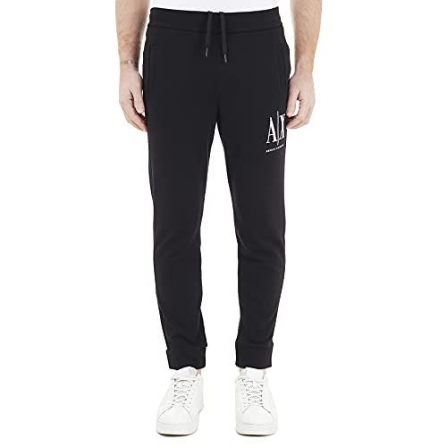 Cuf gamba Armani Exchange Icon Tracksuit Bottom, Pantaloni Sportivi, Uomo, Bianco (White), 56 (Taglia Produttore: Large)