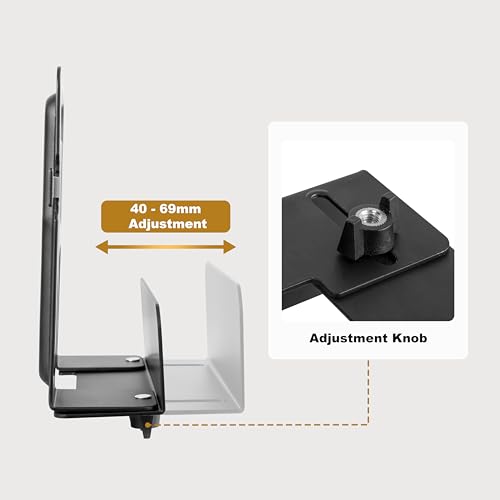 RICOO Universal Halterung für IP-TV Set Top Wandhalterung Router Z0602 für Mediageräte Television Befestigung Smart TV Streaming Box Media Player Festplatten Sat Boxen – Bild 5