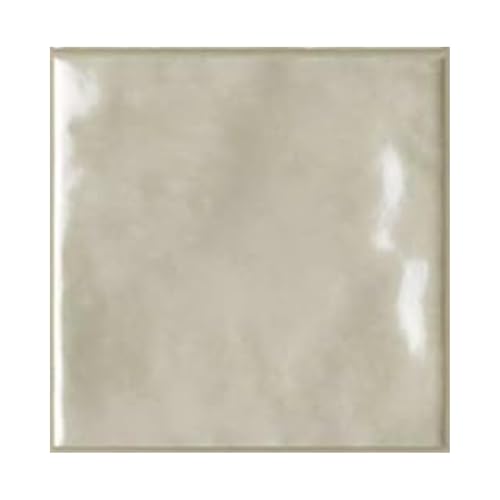 Tenedos Ivory Glossy Porcelain Subway Zellige Look...