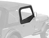 Bestop 51780-15 Black Denim Fabric Upper Half Door Set for 1988-1995 Wrangler - Front