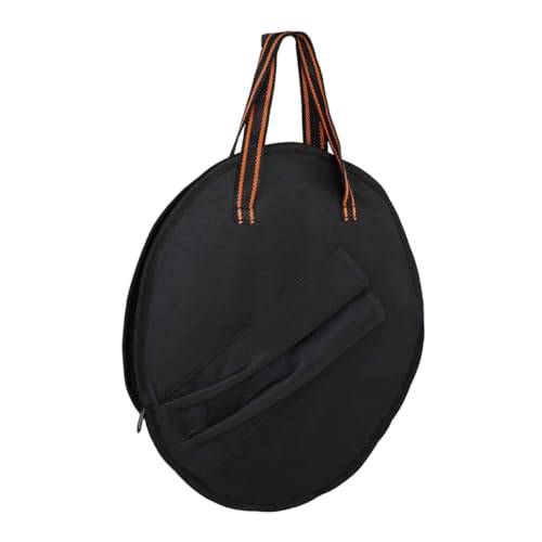 NULYLU Portable Dumb Drum Storage Bag Musical Instrument Case Tote Pouch for Drum Sticks Lightweight Compact Design Black
