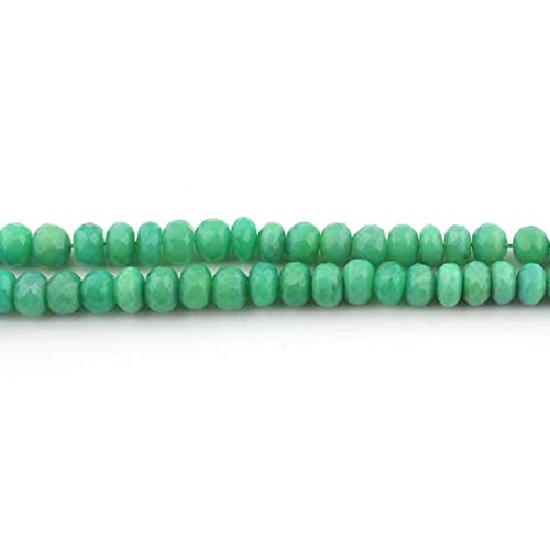 Chrysoprase faceted rondelles 17.5" LKBEADS pour réparer et créer des bijoux