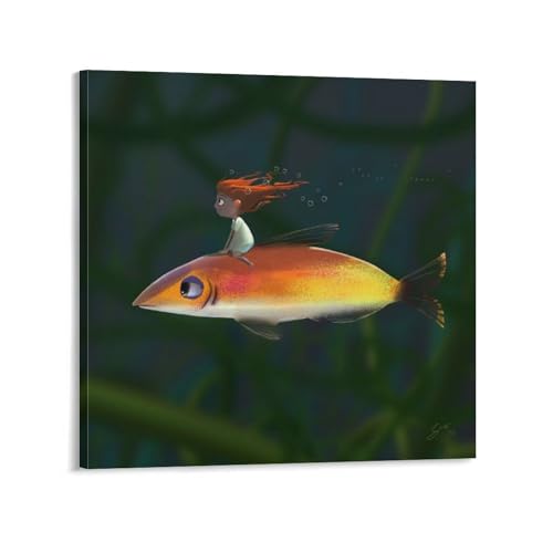 Ԗт̏ȏ̎q傫ȋɏĂ |X^[  LoX EH[ 摜 |p Ǐ ǂ̊G  \t@̔wi28x28inch(70x70cm)