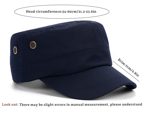 Image of Unisex Basic Cadet Army Caps Everyday Military Style Hat