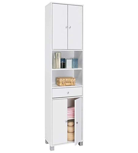 Preisvergleich Produktbild habeig Hochschrank 3143 Schrank Flurschrank Regal Kommode Badezimmerschrank Badschrank