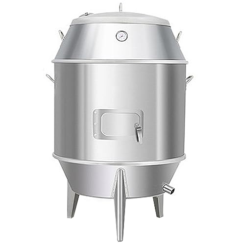 HQHAOTWU Charcoal Chicken Duck Roaster - Stainless Steel Grill & Roasting Machine for Duck, Turkey & More - 80CM Width