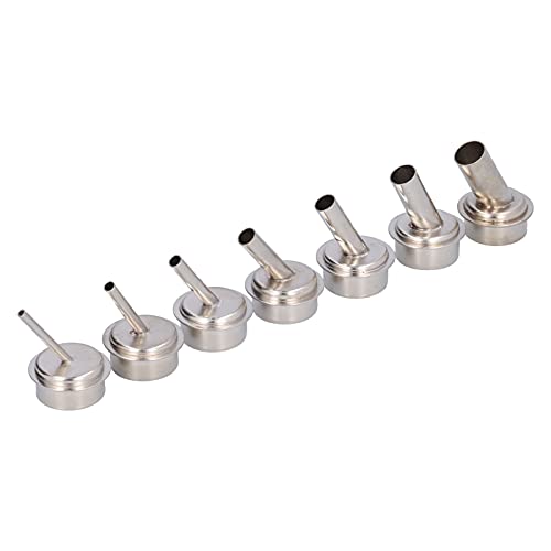 FTVOGUE Kit de Buses pour Pistolet à Air Chaud, 7 Pièces, Accessoires en Alliage d'aluminium pour le Soudage, le Dessoudage et les Reprises, Compatibles avec les Stations de Pistolet Thermique