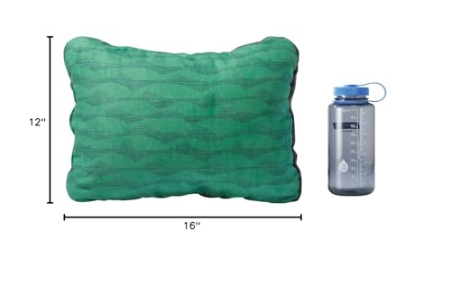 Image of Therm-a-Rest Compressible Camping and Backpacking Pillow, Green Mountains Print, Small