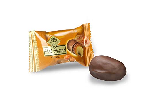 Image of Siafa Hazelnut Dates | Premium Dates Stuffed with Whole Hazelnuts | Gourmet Nut-Filled Dates - 100g