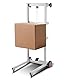 VEVOR Hochhubwagen, Palettenwagen-Transportwagen mit 248 kg Tragkraft, 180 cm maximale Hubhöhe, manueller Stapler mit Winde, multifunktionaler Gabelstapler mit Rädern und Verstellbarer Gabel