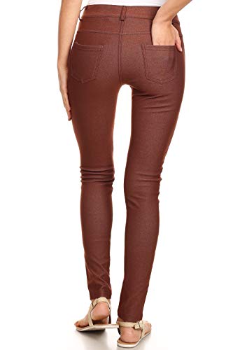 Image of YELETE Women's Basic Five Pocket Stretch Jegging Tights Pants