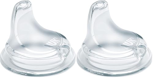 Image of NUK First Choice Learner Cup Silicone Replacement Non-Spill Spout 6mths+ (Pack of 2)