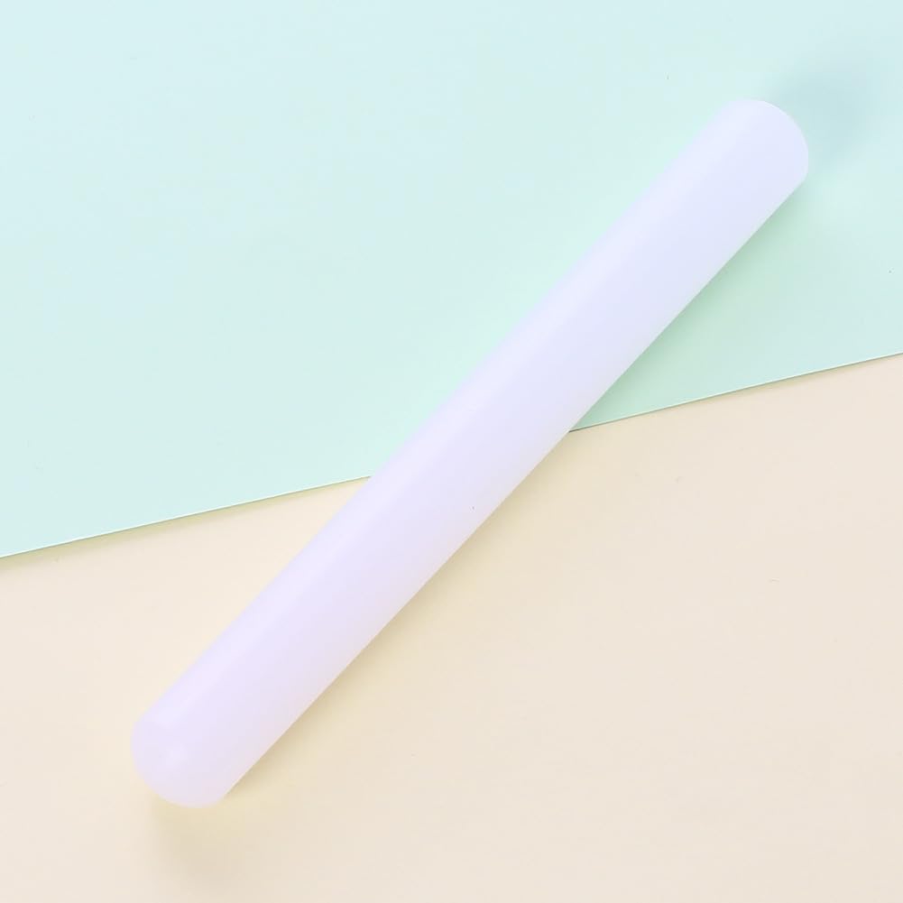 1 Piece PP Plastic Rolling Pin Fondant Rolling Pin Non-Stick Dough Roller Fondant Roller Pastry Roller Clay Roller Clay Rolling Pins for Dough Fondant Cookie Pastry Pizza Clay, 23 x 2.5cm - Image 2