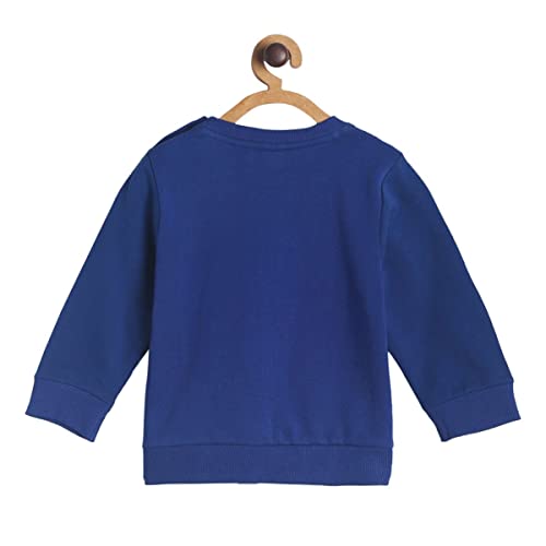 Image of miniklub Boys Blue Printed Sweatshirt