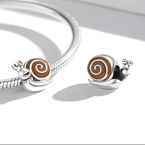 Abalorio de plata de ley 925 compatible con pulseras y collares Troll 7