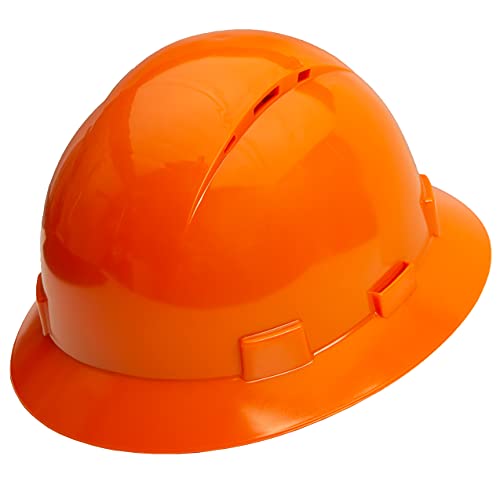 Full Brim Vented Hard Hats Construction Osha Safety Helmet 6 Point Ratcheting System | Meets Ansi Z89.1 | Personal Protective Equipment Carbon Fiber Design Hard Hat #TOP1
