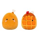Squishmallows Original FlipAMallows 8in Chicken and Waffles Flippable Plush - Official Jazwares Product (Little)