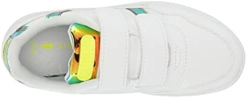 Lacoste T-Clip Sneaker, WHT/YLW, 1 US Unisex Little Kid | Image 4