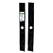 Maxpower 561811 2-Blade Set of 3-N-1 Blades for  42 Inch Cut John Deere Replaces GX22151, GY20850
