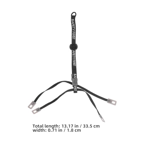 Repuesto de correas para barbilla de casco de construcción, barboquejo ajustable negro de 33,5cm 2