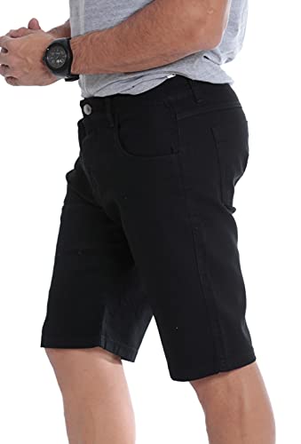 Kit 04 Shorts Masculino Jeans E Colorido Rasgado Liso Lycra - 44