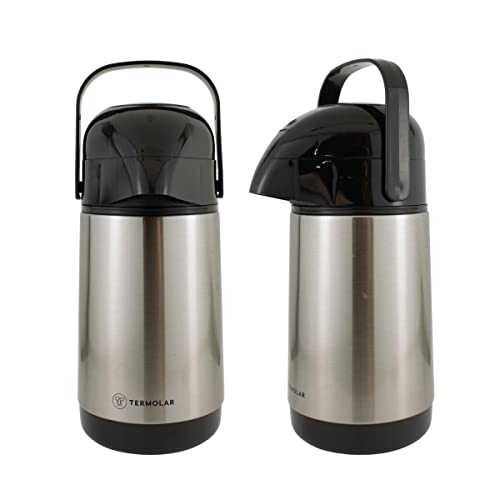 Garrafa De Café Térmica Termolar Inox 500ml Tampa Pressão Para Água Chá Leite Chimarrão