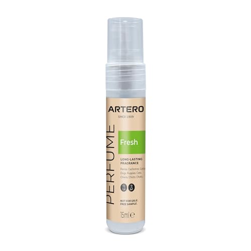 Artero perfume para perros y gatos 15 ml. Perfume en spray para mascotas. Con un efecto prolongado en el tiempo que acompaña a nuestro perro durante días (FRESH)