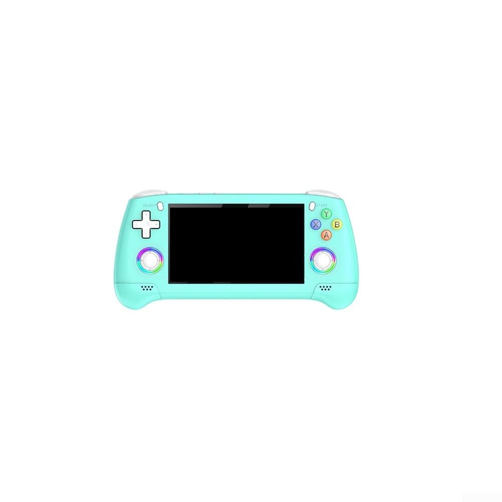 Console di gioco portatile, schermo RGB da 4,3 pollici per retrò 3D per giochi arcade Il design portatile consente di giocare sempre e ovunque (verde)