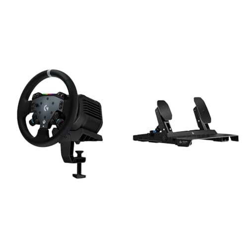 Image of Logitech G RS50 Racing Wheel System - 8Nm Direct Drive Base, RS Wheel Hub with 13 Buttons, 11 inch Round Wheel + RS Pedals - Sim Racing Pedals with 75 kg Load Cell, Modular Design, for Xbox /PC - Black