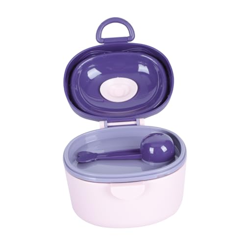 Garneck Pp Material Travel Containers Portable Non-spill Milk Box 330ml Purple