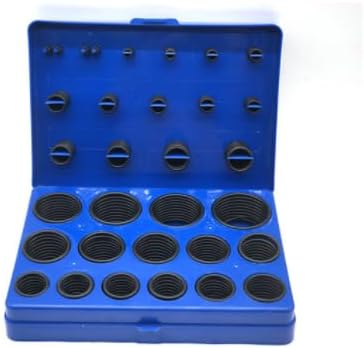 30 Size Nitrile O ring Seal Washer Black Rubber Ring Kit Seal Gasket Rubber Red/Blue/Yellow Assortment Set Kit Box - (Color: Yellow)