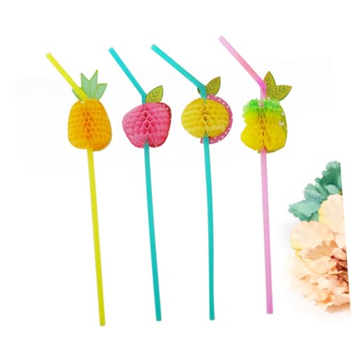 Pitillos desechables coloridos de plástico 24 piezas miniatura 5