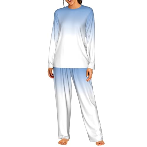 Pyjama manches longues femme bleu texturé pour apaiser vos nuits et soulager les pressions