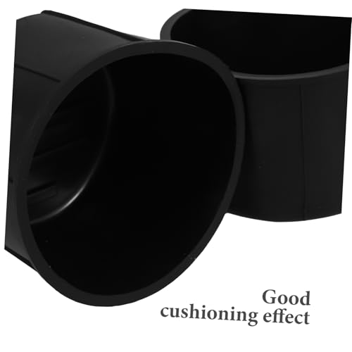 Par de insertos para portavasos de consola, negro miniatura 7