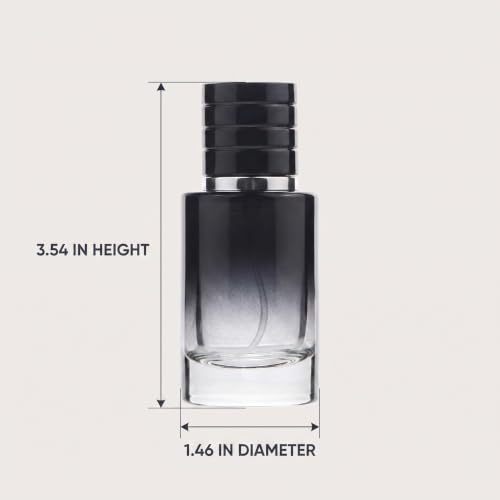 Image of 2 Pcs Black 30ml Perfume Atomizer Portable High-Grade Glass Spray Refillable Small Bottle Travel Cosmetics Outdoor Dispensing Mini Spray Bottle,Refillable Containers, Spray Bottles