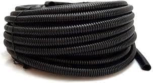 New 3/8" Black Split Loom Tubing Wire Conduit Hose Cover Auto Home Marine 200FT