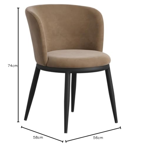Chaise de salle à manger confortable et tapissée Nova chic