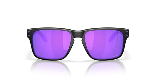 Oakley Oo9509 Holbrook S   Gafas de sol cuadradas para hombre, Negro mate/violeta Prizm, 53 mm
