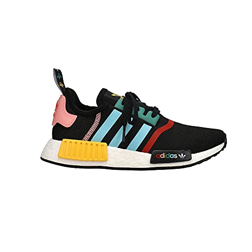 adidas Kids Boys NMD_R1 Lace Up Sneakers Shoes Casual - Black,Multi - Size 7 M