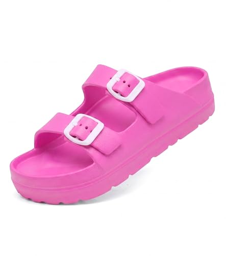 Image of Haifago Women's Platform Sandals with Arch Support, Summer Beach Slides Adjustable Buckle Comfortable Lightweight EVA Slip on Slide