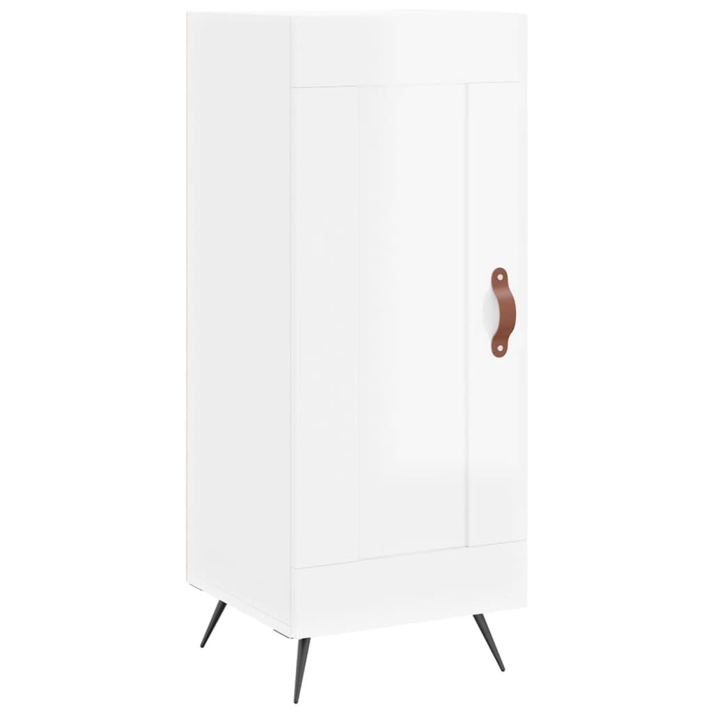 Aparador de armario moderno con 3 compartimentos para sala de estar y pasillo, armario de madera con patas de metal, 34,5 x 34 x 90 cm