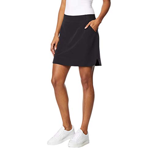 32 DEGREES Women Stretch Woven Skort, Black, Size XXLarge