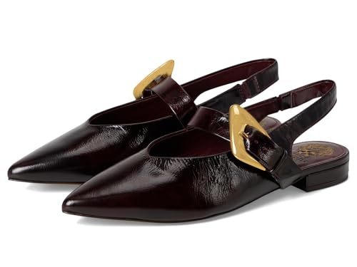 Vince Camuto Women's Amoret Buckle Slingback Flat Mule