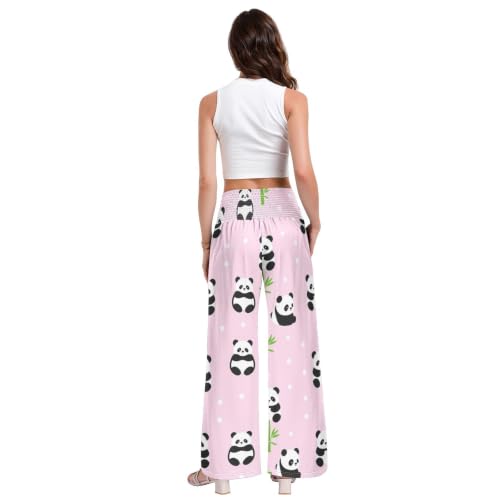 Pantalon décontracté anti-serrage léger et stretch Panda Dot - 4