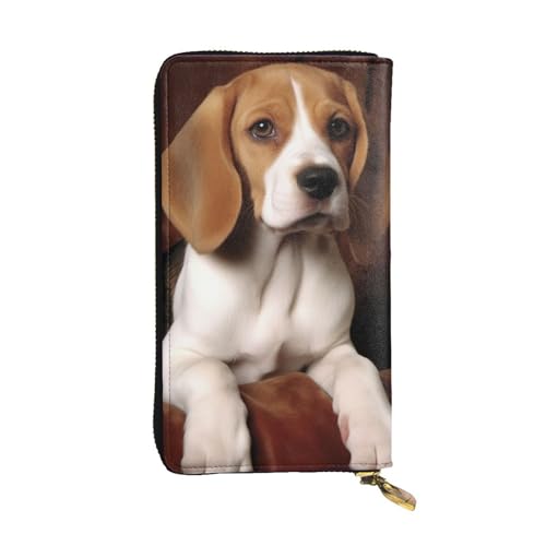 Ovely Pet Dog Beagle Wallet For Women Men Clutch Rfid Blocking Leather Wallets Large Capacity Purse Credit Card Holder Money Case With Zipper Phone Holder Long Travel Purse